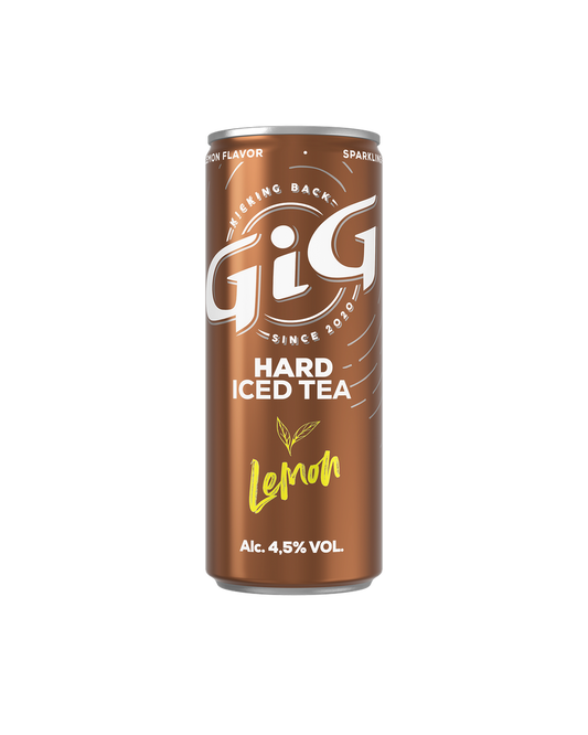GiG HARD ICED TEA SPARKLING LEMON 24-PACK - 250ML