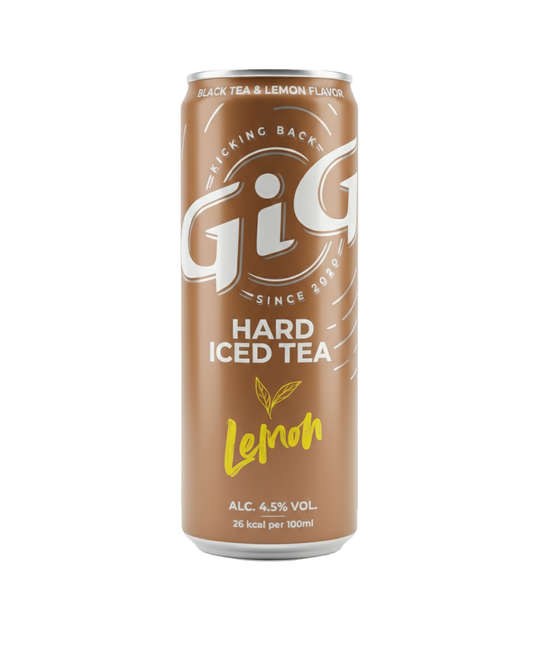 GiG HARD ICED TEA SPARKLING LEMON 24-PACK - 250ML